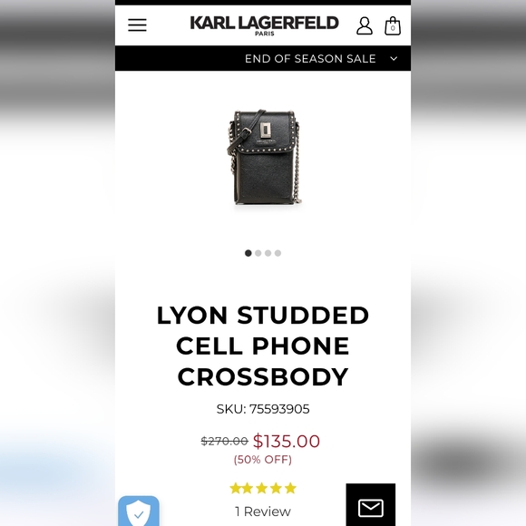 Karl Lagerfeld Cell Phone Crossbody - Picture 1 of 4
